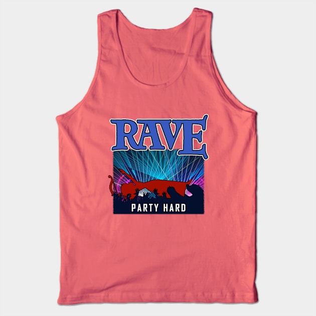 Funny Rave Party Meme Gift For CLub Goers Tank Top by BoggsNicolas